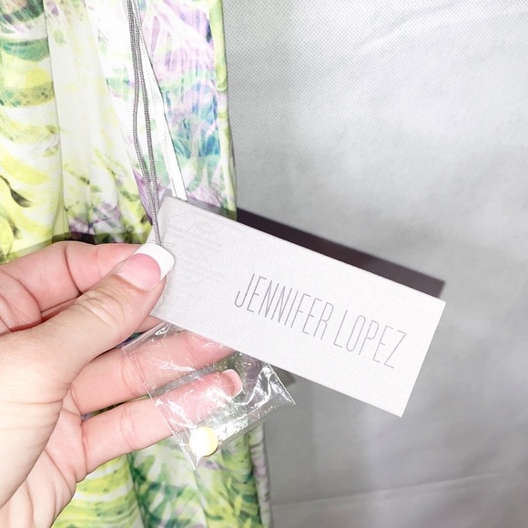 JENNIFER LOPEZ Tropical Maxi Dress M NWT - Picture 6 of 11